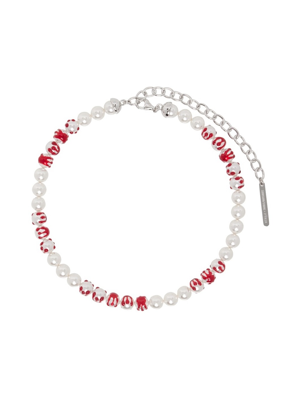 ShuShu/Tong SSENSE exclusive pearl blood necklace
